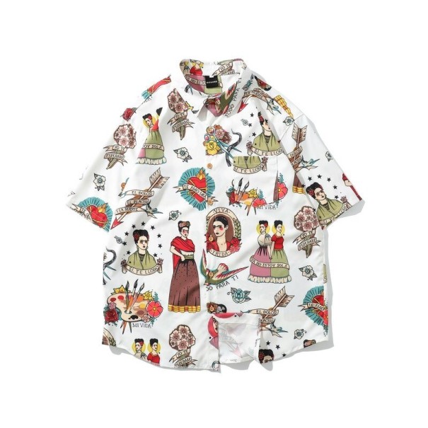 Camisa de manga corta para hombre F656 XS 2