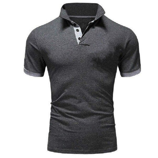 Camisa de manga corta para hombre F860 gris M