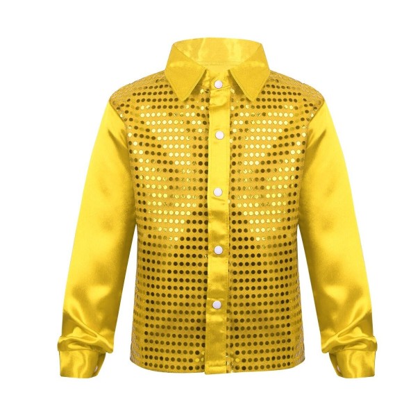 Camisa de niño con lentejuelas L1817 amarillo 12