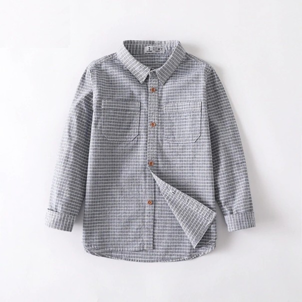 Camisa de niño L1816 gris 10