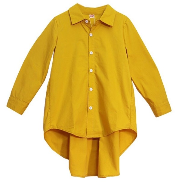 Camisa de rapariga L1762 amarelo escuro 6