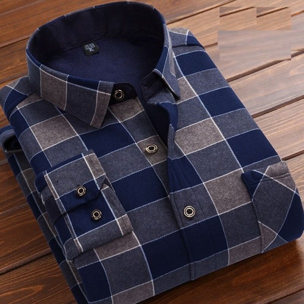 Camisa de xadrez masculina F762 XL 10