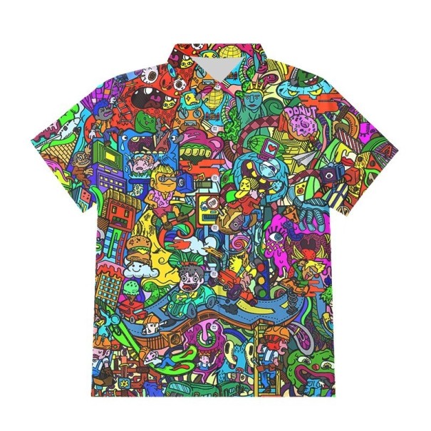Camisa estampada hombre F754 4XL 6