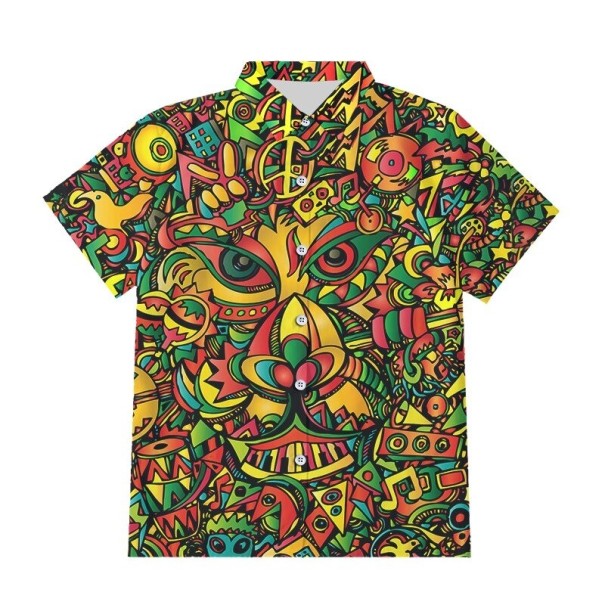 Camisa estampada hombre F754 XXL 7