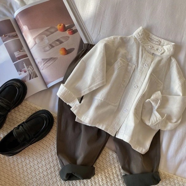 Camisa infantil L1810 beige 7