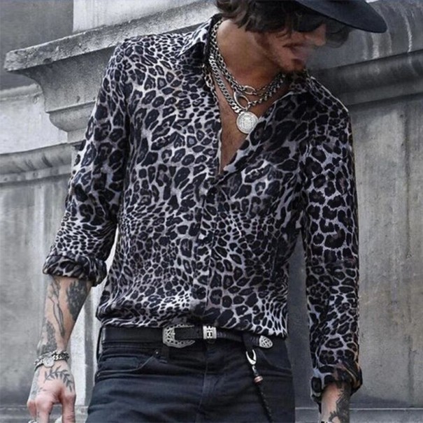 Camisa masculina com padrão F724 S 8