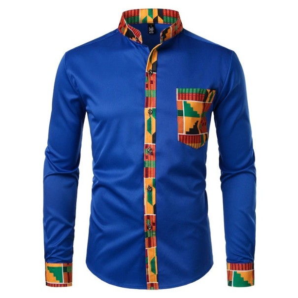 Camisa Masculina F500 azul M