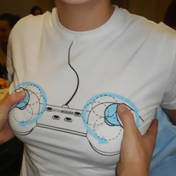 Camiseta blanca de mujer con estampado divertido B197 S