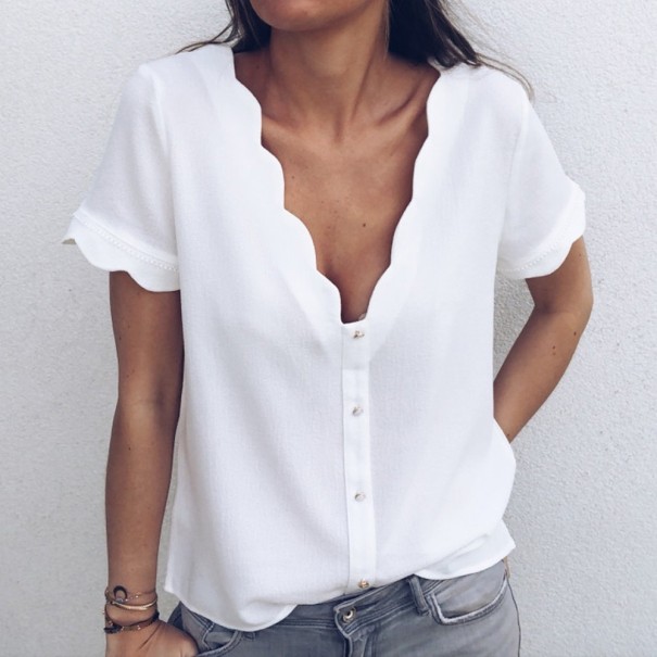 Camiseta blanca mujer A191 XL