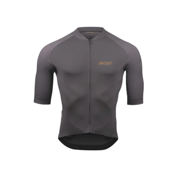 Camiseta de ciclismo para hombre de manga corta para ciclismo, deportes y actividades de ocio gris S