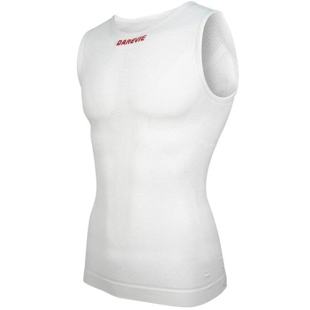 Camiseta de compresión para ciclismo como capa base debajo de la camiseta, para ciclismo, deporte y actividades de ocio unisex blanco M/L