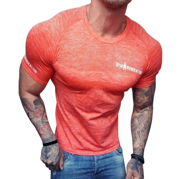 Camiseta de compresión para hombre F1757 coral L
