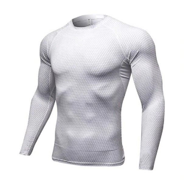Camiseta de compresión para hombre F1758 blanco XS 2