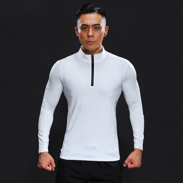 Camiseta de compresión para hombre F1773 blanco XL