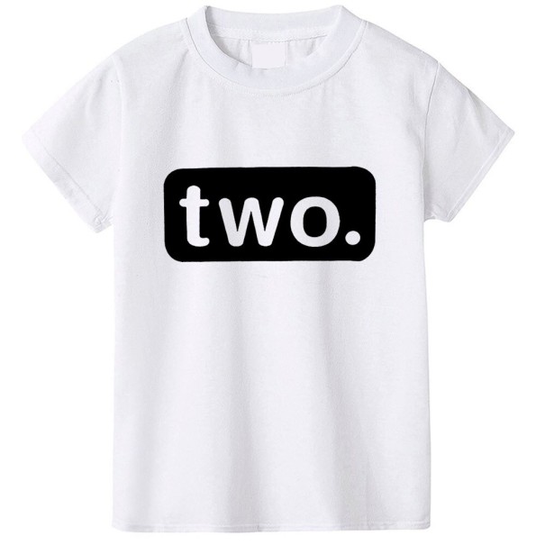 Camiseta de cumpleaños infantil B1578 blanco 6-12 meses B