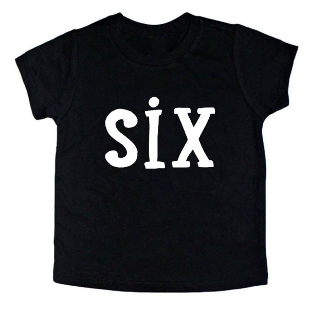 Camiseta de cumpleaños infantil B1629 6 F