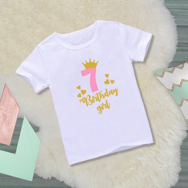 Camiseta de cumpleaños para niñas B1502 7 G
