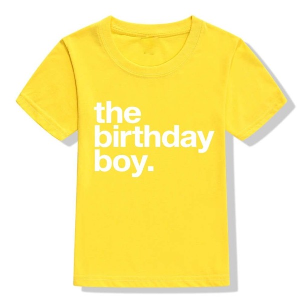 Camiseta de cumpleaños para niño B1625 amarillo 6