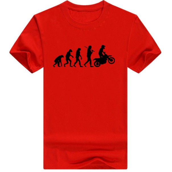 Camiseta de hombre - Evolución del motocross J3243 rojo S
