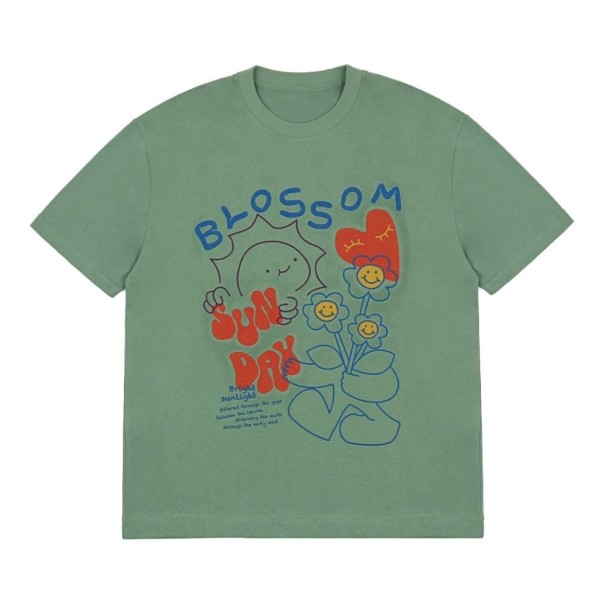 Camiseta de hombre T2096 verde M