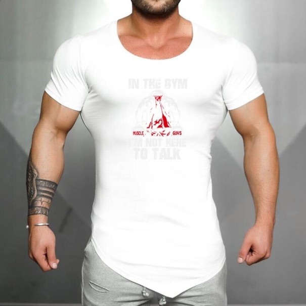 Camiseta de hombre T2147 blanco M 3