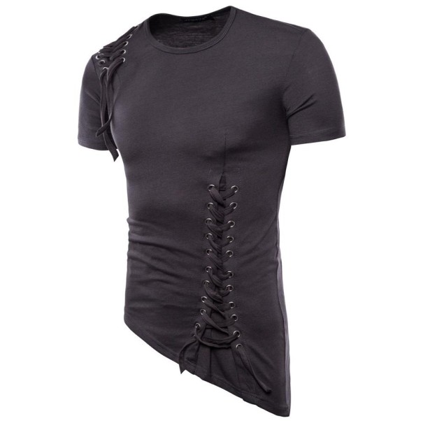 Camiseta de hombre T2264 gris oscuro XS