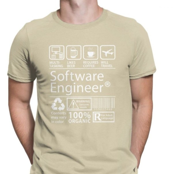 Camiseta de hombre T2306 beige S