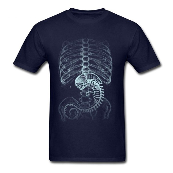 Camiseta de hombre T2316 azul oscuro XS