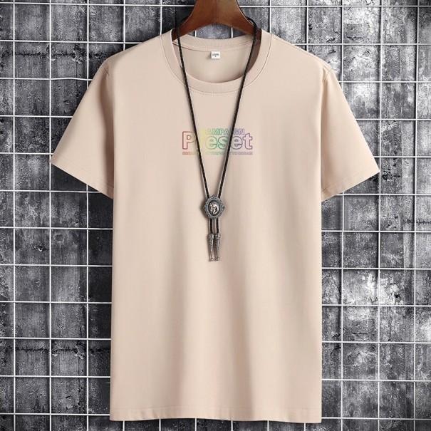 Camiseta de hombre T2367 beige XL