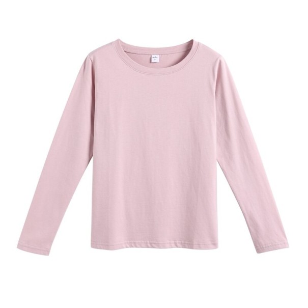 Camiseta de manga larga para mujer A984 rosa S