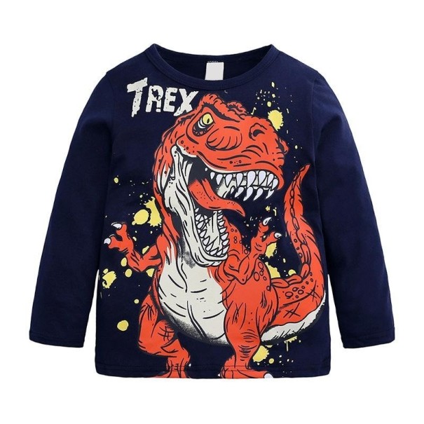 Camiseta de manga larga para niño B1620 azul oscuro 7