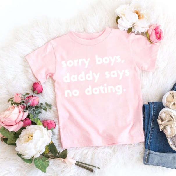 Camiseta de menina B1484 rosa claro 5