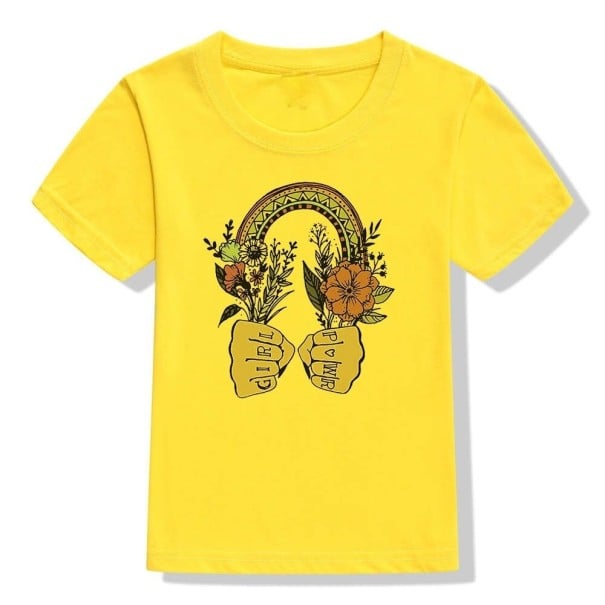 Camiseta de menina B1613 amarelo 8
