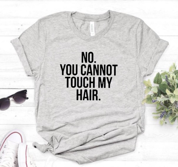 Camiseta de mujer con divertida inscripción B116 gris XS