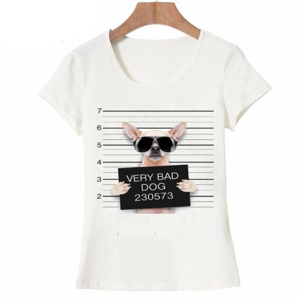 Camiseta de mujer con divertido estampado animal B409 XS 2