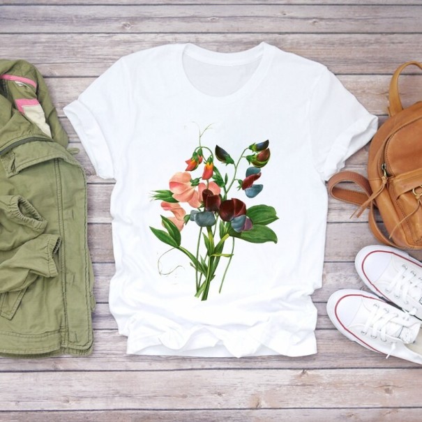 Camiseta de mujer con estampado de flores B374 M 7