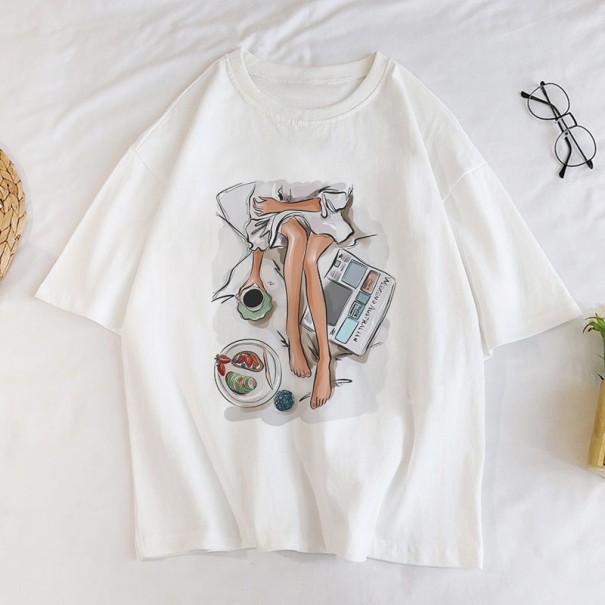 Camiseta de mujer con estampado de mujer A1236 L 9