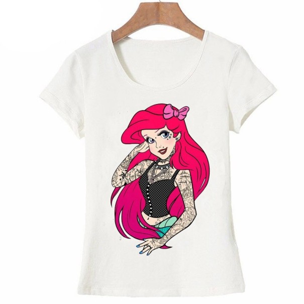 Camiseta de mujer con estampado de princesas M 2