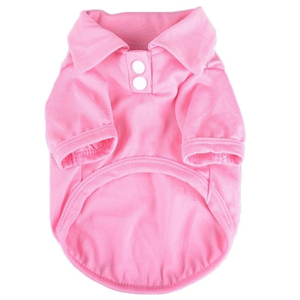 Camiseta de perro rosa XS