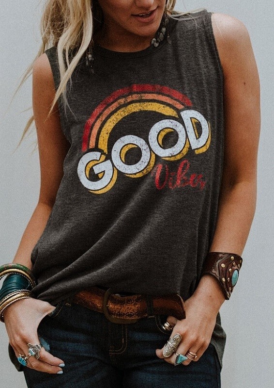 Camiseta de tirantes de playa para mujer XL