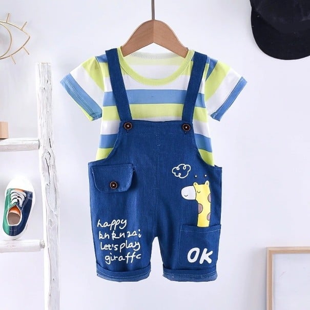 Camiseta e calças para crianças L1329 12-24 meses C
