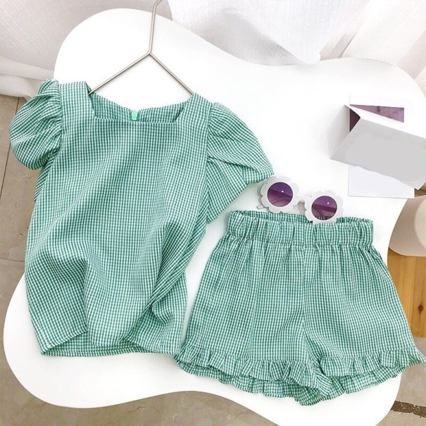 Camiseta e calções para meninas L1131 3