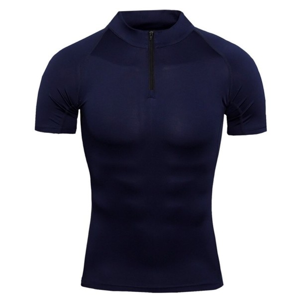 Camiseta funcional hombre F1769 azul oscuro XL