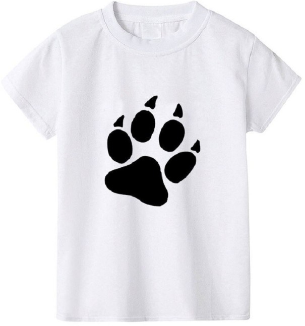 Camiseta infantil B1442 blanco 3 D