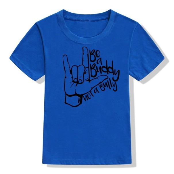 Camiseta Infantil B1654 azul 10