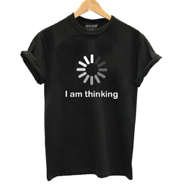 Camiseta mujer con estampado B166 negro L