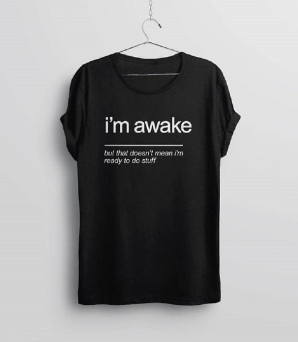Camiseta negra mujer con estampado A1193 XS