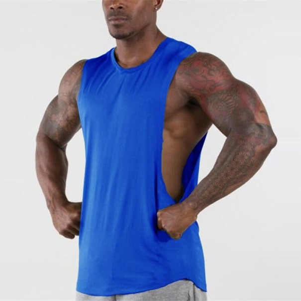Camiseta sin mangas para hombre F1818 azul M