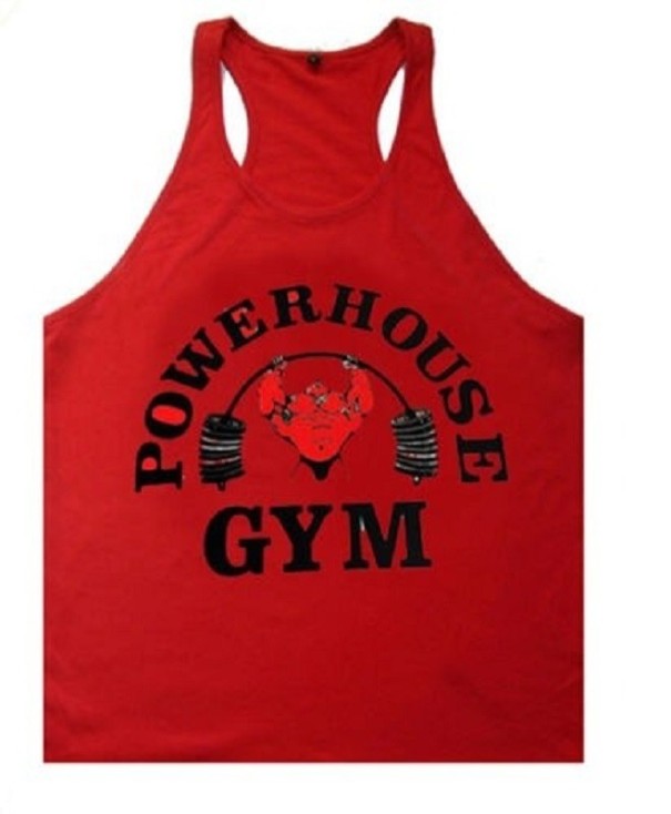Camiseta sin mangas para hombre F1839 rojo S