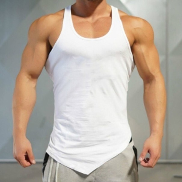 Camiseta sin mangas para hombre T1963 blanco XXS Camiseta sin mangas para hombre T1963 blanco XXS